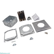 Zebeaa NEMA 14 50R Electrical Outlet Set 50A Rating Metal Junctions Box Included