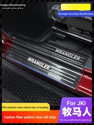 Wrangler Threshold Strip Dedicated to 18-23 Models jeep Wrangler JL Modified Accessories 4xe Welcome