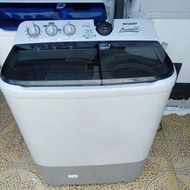 mesin cuci 2 tabung 9 kg sharp
