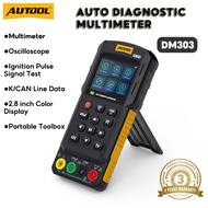 AUTOOL DM303 Automotive Diagnostic Multimeter Voltage Measurement Oscilloscope Current Measurement R