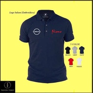 Polo Classic T Shirt Nissan Nismo Sport Performance Skyline Z Silvia LOGO FASHION SPORTS Sulam Embro