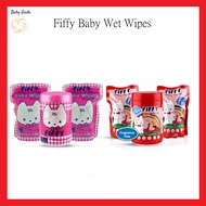 Fiffy Combo Pack Wet Tissue Wipes (1 Can + 2 Refill Pack)