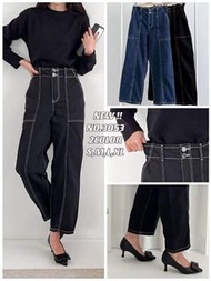 韓國odd闊腳牛仔褲