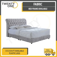 LAUREN FABRIC BED FRAME (SINGLE / S.SINGLE / QUEEN / KING SIZE AVAILABLE)