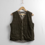 90s Vintage Eddie Bauer Cotton Khkai Vest Size Women's Small Outdoor 5943