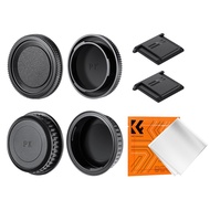 Body Cap + Rear Lens Cap Compatible with Pentax K Mount K3, K3 II, K70, KS1, KS2, K500, K50 Camera a