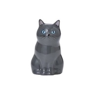 日本Magnets可愛動物系列貓咪造型陶瓷筆筒花瓶擺飾(黑貓)