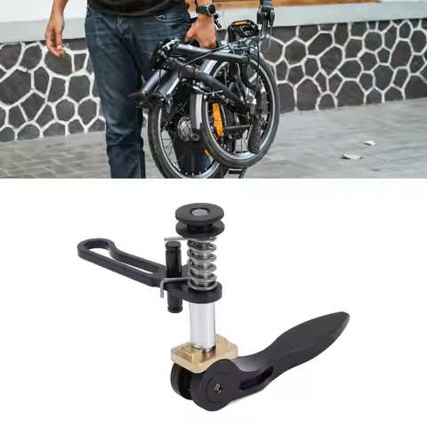 Aluminum Alloy Bike Seatpost Clamp High Strength Quick Release Folding Cycle Seatpost Clamp for 3six