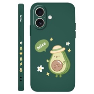 Nice Avocado Phone Case For iPhone 17 Air 16 Plus 16E Pro Max 4G 5G Fashion Cover