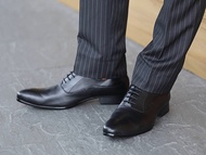 Mac&amp;Gill Formal Business Lace Shoes genuine Leather รองเท้าผู้ชาย รองเท้าหนังแท้ผู้ชาย รองเท้าผู้ชายหนังแท้ รองเท้าผู้ชายหนังแท้แบบผูกเชือกสีดำ