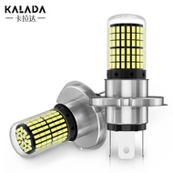 KALADA 1 ชิ้น สีขาว H4 H6 BA20D T19 P15D LED รถจักรยานยนต์ไฟหน้าหลอดไฟ144SMD 2880LM Super Bright โคมไฟสำหรับ Kawasaki Honda KTM มอเตอร์อุปกรณ์จักรยาน Led Light