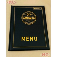 Example Menu Book Pre-Order Menu Book