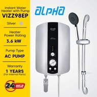 Alpha VIZZ 98EP Instant Water Heater with Pump
