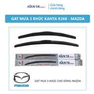 [MAZDA] - Set of 2 K368 3-piece wipers - Genuine Kanta wipers - Mazda 2, Mazda 3, Mazda 6, CX-5, CX-