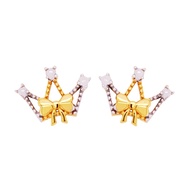 Citigems 916 Gold Crown Earrings