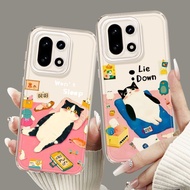 Lazy Kitten Suitable OnePlus 15T Phone Case New Style 1Plus 15 Transparent Shock-resistant 13T All-I