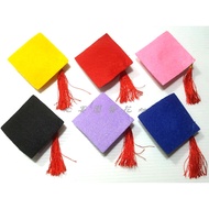 ** 5inch Bear Multicolor Graduation Cap * Red Flow Version~Little Doll Dedicated~Graduation Bouquet~Graduation Ceremony~