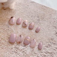 優雅灰紫指甲貼片/穿戴甲/訂製美甲貼片 NA 41