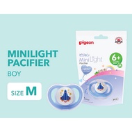 Pigeon Minilight Pacifier Size M - Boy | Baby Mask