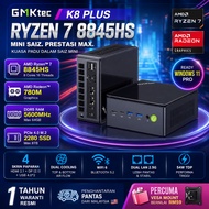 GMKtec K8 Plus Mini PC AMD Ryzen 7 8845HS/M6 R5 7640H DDR5 5600MHz SSD PCle Window 11 Pro Gaming PC 