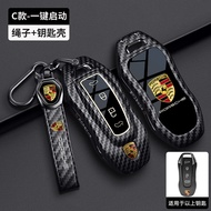 Suitable for Porsche Macan EV Key Cover Taycan Palamela Macan 911 Cayenne 718 Car Bag Buckle Shell