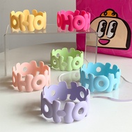 3D HOHO Letter Silicone Cup Sleeve Anti-Slip Heat Insulation Cup Protect Anti-Scald Cup Holder