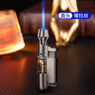 VBNGF Mini Windproof Cigar Lighter Single Torch Jet Blue Flame Gas Butane Cigarette Cigar Smoking Ac