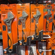 High quality wrench [GENUINE] ASAKI anti-slip PVC coated handle 8”-200mm AK-0401/10” AK-0402/12” AK-