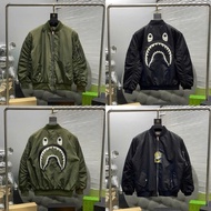 TOP Genuine PB BaPe Winter Warm Super Thick 2-Layer Strap Shark Shirt Embroidered in Every Detail