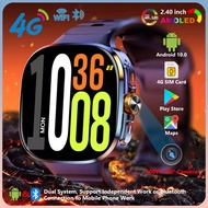 8GB+128GB RAM 5G/4G Android 9.0 Smart Watch 2.4 inch AMOLED 2100mah Battery 900W Camera GPS WIFI Goo