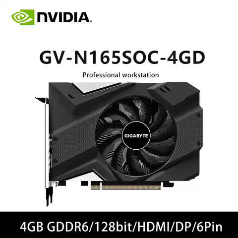 GIGABYTE GTX 1650 SUPER 4GB placa de vídeo GV N165SOC 4GD GDDR6 128-bit Graphics Card HDMI DP DVI fo