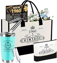 TrophyToast 55th/65th/75th Birthday Gift for Women Her,Birthday Decorations Tote Bag Gifts for 55/65