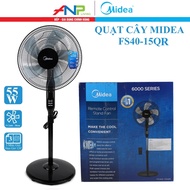 Quạt Cây Midea FS40-15QR (Công Suất 50W 5 Cánh Điều Khiển Từ Xa Chỉnh Gió 3 Tốc Độ)