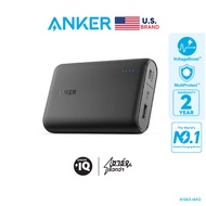 Anker PowerCore 10000 mAh อันดับ 1 ช่อง USB ชาร์จ 2.4A แถมถุงผ้า และ สาย Micro - AK2 สีดำ - Black (AK2) One