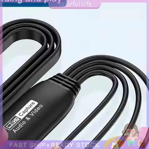 USB Video Capture Card VHS TV DVD VCR Audio Capture Adapter Card USB To AV Video Converter Video Cap