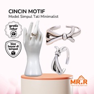 Simple Elegant Fashion Ring Stylish Ring Knot Ring Rope Women's Accessories Knot Model Anti-Rust Rop