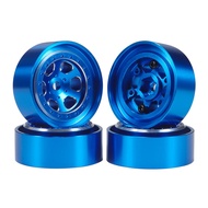 4Pcs Aluminum CNC Beadlock Wheel Rims Fits TRX4M Stock Tires for 1/18 RC Crawler TRX4-M Bronco Defen