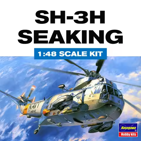 Hasegawa Aircraft Model Kit 07201 SH-3H Sea King Helicopter 1/48 Assemble Model
