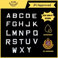ACM Number Plate Sticker JPJ Approve Size Motor Moto Motorcycle Motosikal Nombor Plat 1 2 3 4 5 6 7 