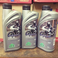 >>BERANI JAMIN<<ROCK OIL 15W-50 SEMI SYNTHETIC ENGINE OIL 4T MINYAK HITAM 100%ORIGINAL ROCK OIL