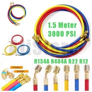 ALi R134a R22 Charging Hose R134a R22 R404a R12 Manifold Gauge Aircond Refrigeration Gas Meter Paip Car Accessories