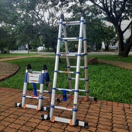 Thang nhôm rút Chữ A 22m duỗi thẳng 44m NAKATA TYB637 - Đai xanh