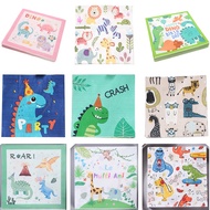 20Pcs/Pack Cartoon Animal Printed Children Birthday Party Decoration Restaurant Napkin Tissues Papers