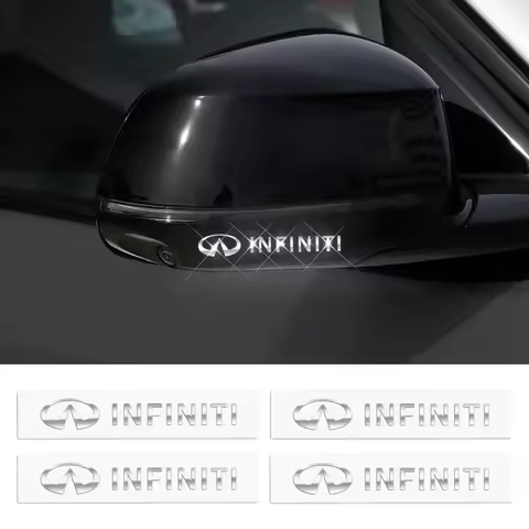 3D Metal Car Emblem Logo Decorative Stickers Styling For Infiniti Q30 Q50 Q60 D35 G37 FX30 FX35 M37 