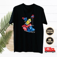 NF2GD256EW Classic Cotton MINION SIMON COOL DOPE CASUAL FUNNY ROUND NECK GRAPHIC BLACK 05 Men's T-Sh