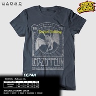 DarjoClothing T-Shirt - BAND T-SHIRT - ZEPPELIN LED T-SHIRT - DARK GREY T-SHIRT - ZEPLIN GREY LED T-