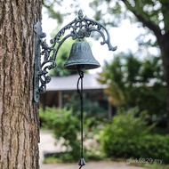 Copper Green Decorative Pattern Bell Iron Wind Chime Nordic Retro Crash Hand Metal Retro Art Simple 