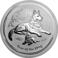 [免費測試真偽] 1 公斤澳洲農曆狗年 2018 銀幣 (26.7172兩)