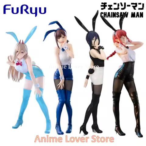 In Stock FURYU Original Chainsaw Man BiCute Bunnies Makima Power Reze higashiyama kobeni Collectible
