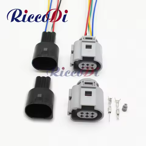 1 Set 6 Pin EGR Valve Connector Plug With 15cm 18AWG Cable Wire Harness VW EGR 1J0 973 713 G 1J09737